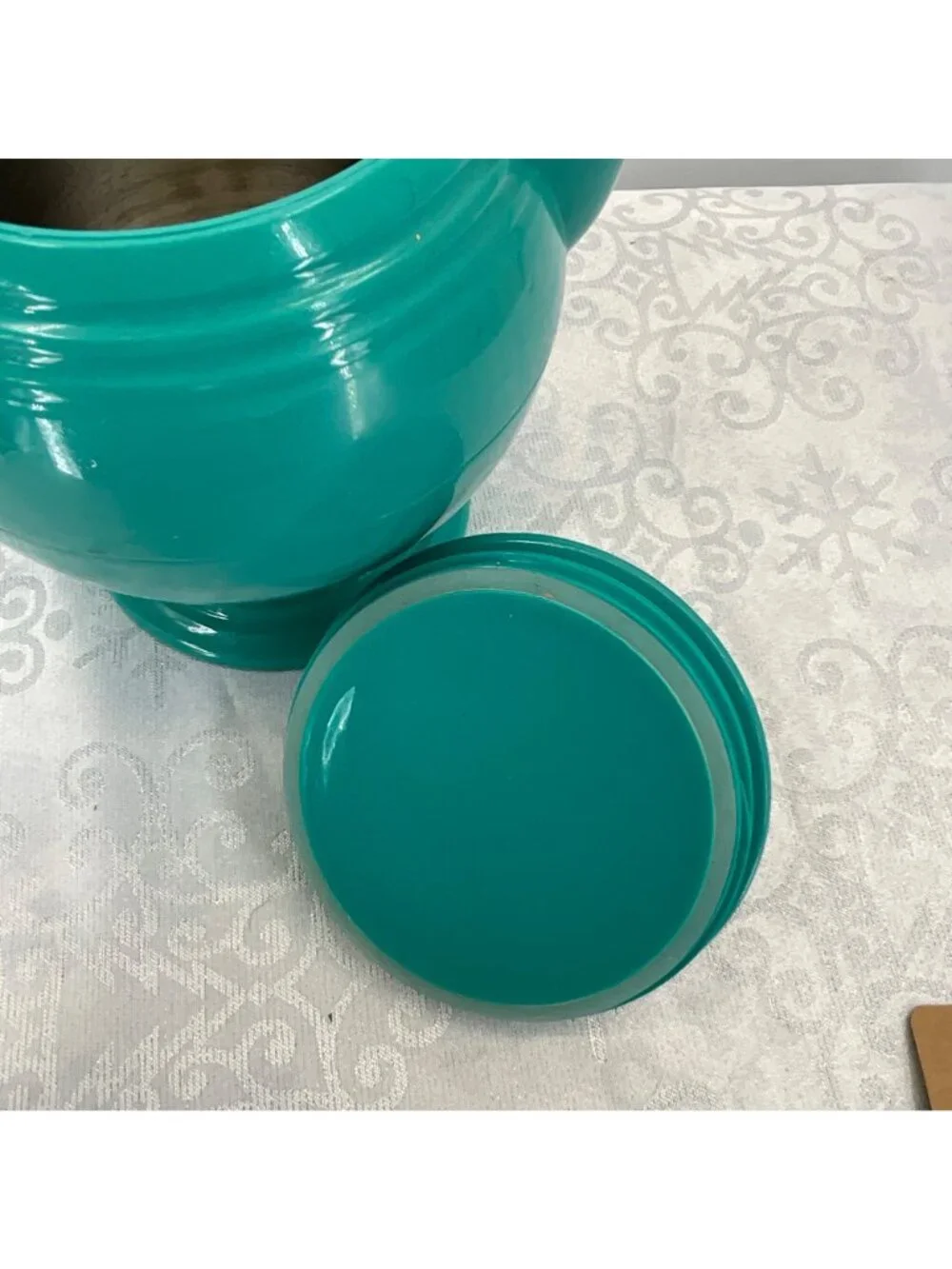 Fiesta‎ Teal/Aqua Thermal Insulated Plastic Teapot Stainless Interior